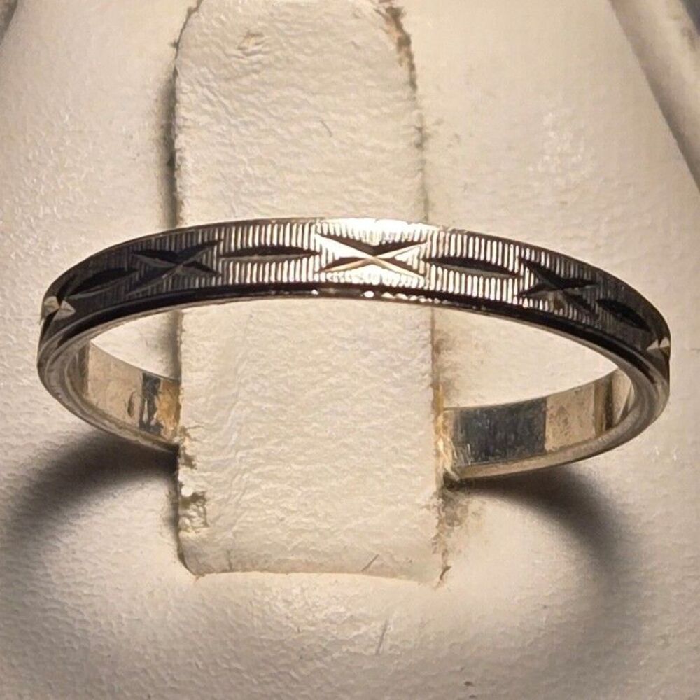 Milor Italy Vintage Sterling Silver Ring Sz 8